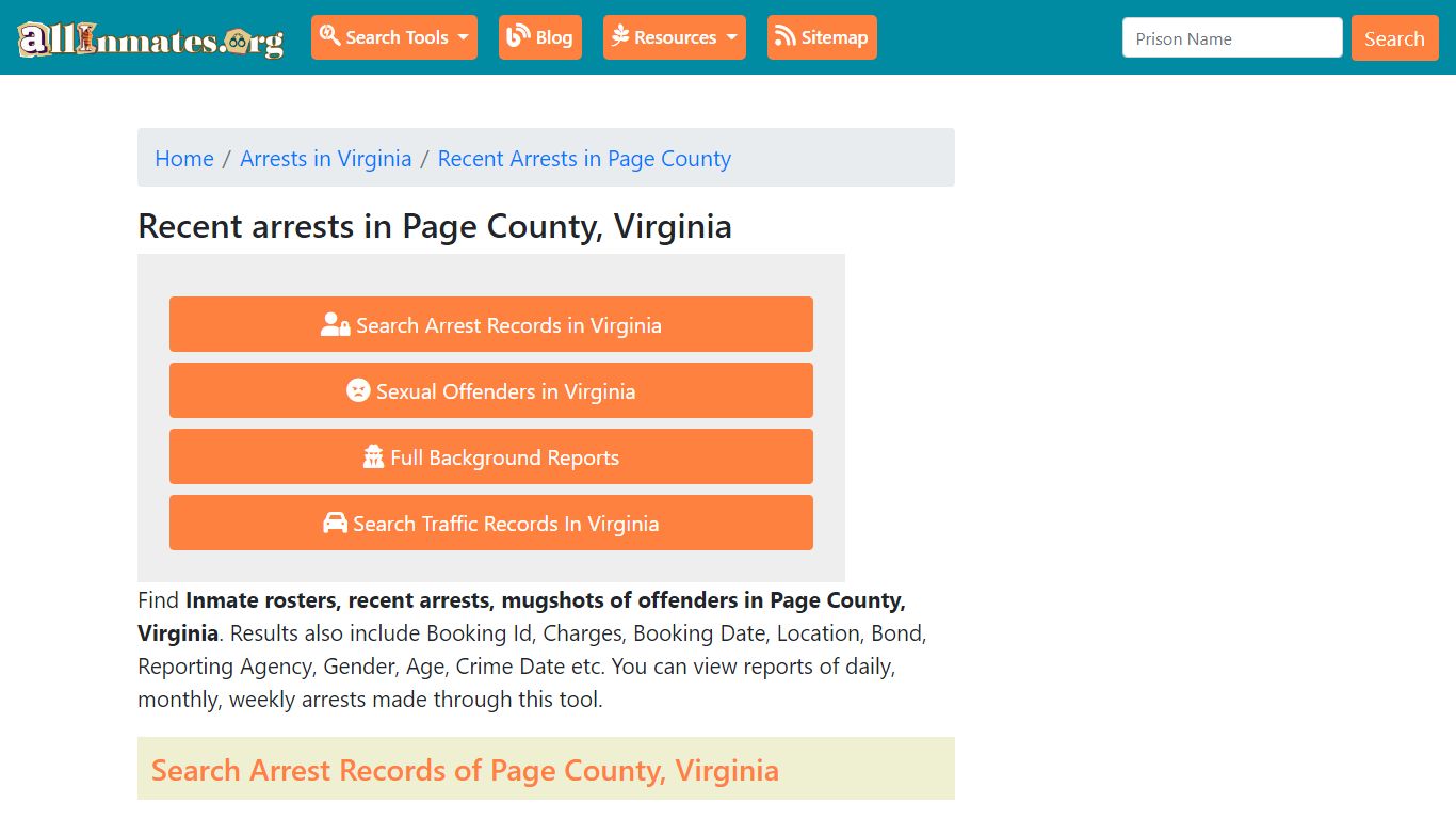 Recent arrests in Page County, Virginia | Mugshots, Rosters, Inmates ...